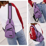 Fashion,Canvas,Sport,Chest,Charging,Crossbody,Shoulder