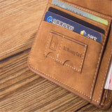 Leather,Short,Wallet,Holder,Purse,Money,Billfold,Outdoor,Travel