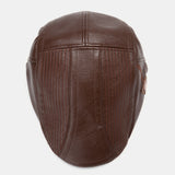 Collrown,Men's,Leather,Beret,Casual,Newsboy,Artificial,Leather