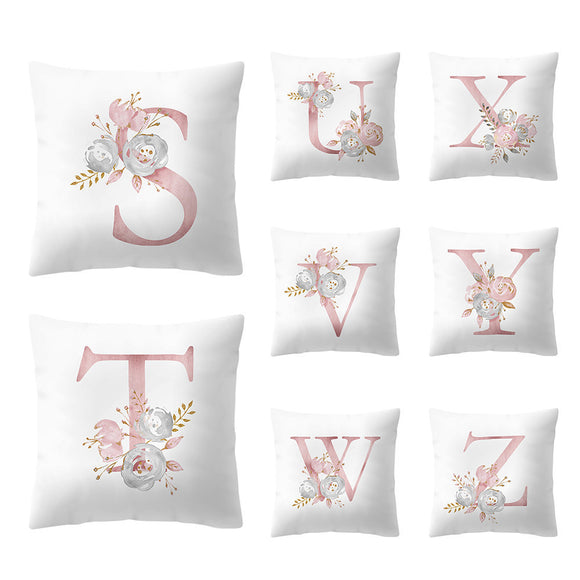 Simple,Nordic,Style,Alphabet,Pattern,Throw,Pillow,Cover,Creative,Pillow