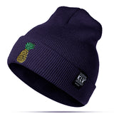 Women,Winter,Pineapple,Embroidered,Knitted,Casual,Skullies,Beanies