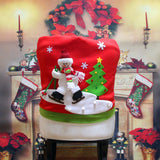 Loskii,Christmas,Chair,Cover,Cartoon,Christmas,Santa,Claus,Chair,Cover,Snowman,Dinner,Table,Party,Decorations