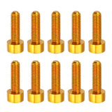 Suleve,M3AH3,10pcs,M3x10mm,Socket,Screws,Aluminum,Alloy