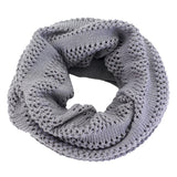 Women,Solid,Knitted,Adjustable,Elastic,Windproof,Collar,Scarf