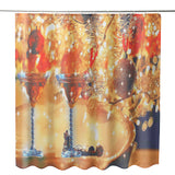 Bathroom,Christmas,Shower,Curtain,Pedestal,Toilet,Cover