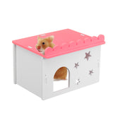 Wooden,Hamster,House,Small,Animal,Mouse,Hideout,Castle,Exercise