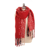 190*56,Women,Winter,Vintage,Artificial,Cashmere,Scarf,Tassel,Shawl