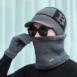 Men's,Scarf,Gloves,Windproof,Thickening,Scarf