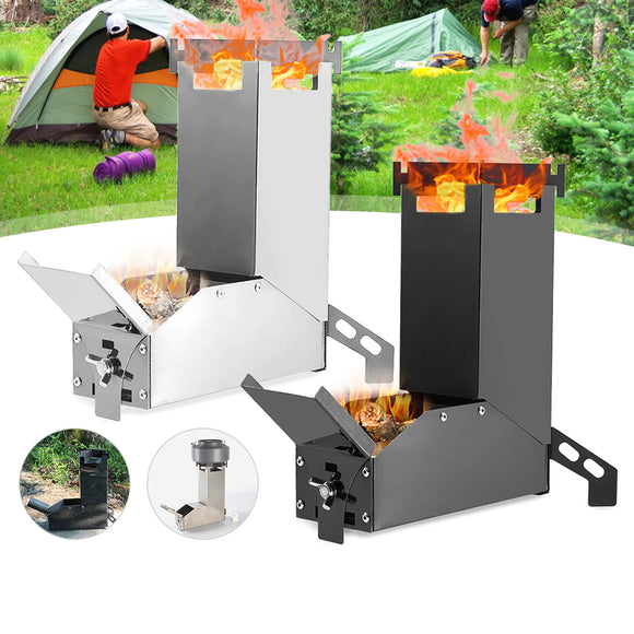 Folding,Rocket,Stove,Stainless,Steel,Burning,Camping,Stove,Cooking,Stove,Outdoor,Travel