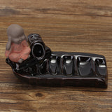 Ceramic,Backflow,Incense,Burner,Censer,Holder,Buddha,Fragrant,Furnace