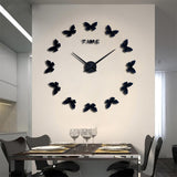 Large,Clock,Decor,Mirror,Sticker,Clock