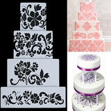 Cookie,Flower,Fondant,Reusable,Baking,Stencil,Wedding,Decor