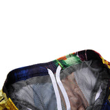 S52511,Beach,Shorts,Board,Shorts,Feather,Printing,Drying,Waterproof,Elasticity