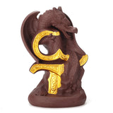 Dragon,Waterfall,Backflow,Incense,Burner,Ceramic,Smoke,Censer,Holder,Decorations
