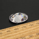 25mmx18mm,Artificial,Zircon,Round,Stunning,White,Sapphire,Gemstone,Decorations