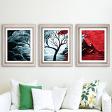 Miico,Painted,Three,Combination,Decorative,Paintings,Botanic,Decoration