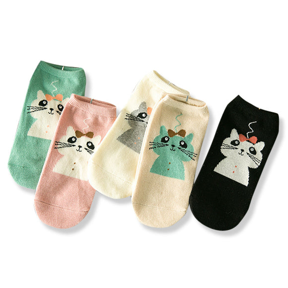 Women,Cotton,Cartoon,Socks,Candy,Antenna,Catwoman,Socks