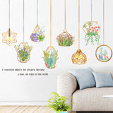 Creative,Plant,Leaves,Removable,Stickers,Hanging,Basket,Flower,Bedroom,Kitchen,Adhesive,Sticker,Decorations