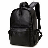 Vintage,Leather,Backpack,Waterproof,Laptop,Black,School,Shoulder,Rucksack,Camping,Travel,Business