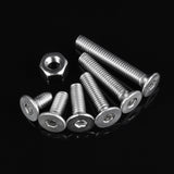 250pcs,Stainless,Steel,Socket,Button,Screws,Assortment