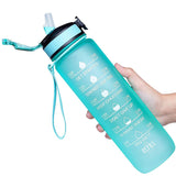 TRITAN,Fitness,Water,Bottle,Marker,Colorful,Gradient,Leakproof,Click,Water,Bottles