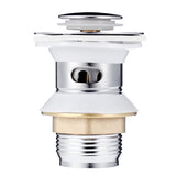 Chrome,Click,Clack,Slotted,Sprung,Button,Basin,Waste,Faucet