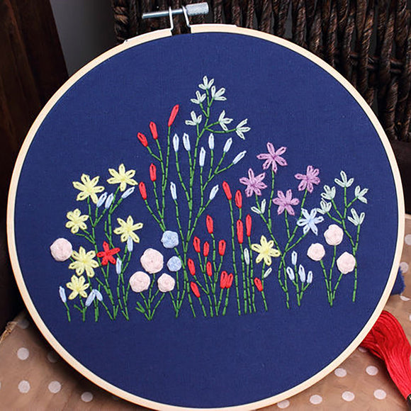 Embroidery,Beginner,Flower,Pattern,Cross,Stitch,Needlework,Without