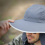 Nylon,Detachable,Outdoor,Fishing,Climbing,Protection,Broad,Visor,Bucket,Adjustable,String