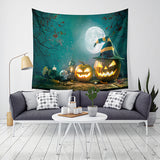 Loskii,Halloween,Tapestry,Pumpkin,Print,Hanging,Tapestry,Decor,Halloween,Decorations