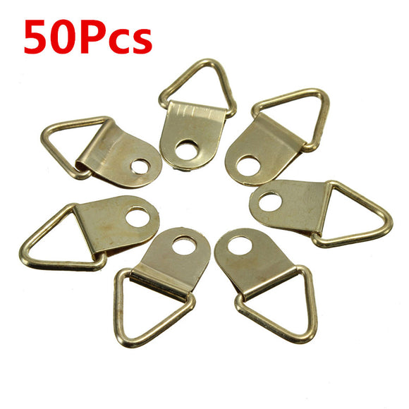 50Pcs,Copper,Triangle,Photo,Picture,Frame,Mount,Hanger