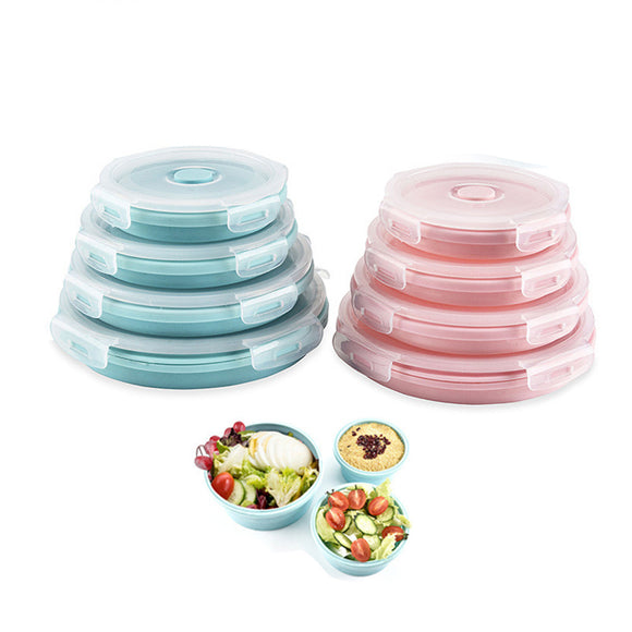 Collapsible,Stackable,Storage,Containers,Foldable,Lunch,Bento,Containers