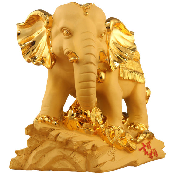 Traditional,Chinese,Resin,Mascot,Lucky,Wealthy,Elephant,Statue,Sculpture,Living,Decorations