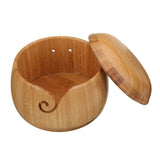 Wooden,Bamboo,Holder,Cover,Skeins,Knitting,Crochet,Decorations