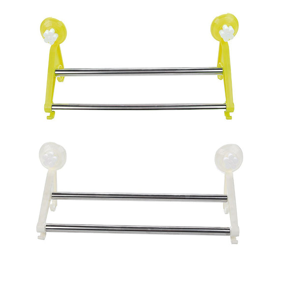 Double,Mounted,Bathroom,Towels,Shelf,Holder,Hangers