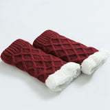 Unisex,Winter,Warmer,Thicken,Fleece,Liner,Diamond,Socks,Boots