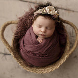 Neonatal,Projects,Children's,Braided,Basket,Newborn,Photo,Braided,Frame,Decorations