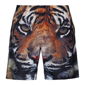 S5254,Beach,Shorts,Board,Shorts,Tiger,Printing,Drying,Waterproof,Elasticity