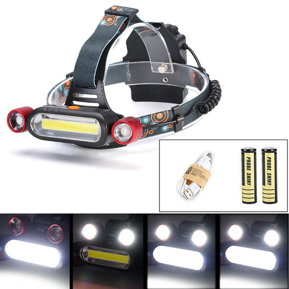 XANES,1300LM,Rechargeable,18650,Battey,Headlamp,Light,Torch