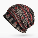 Women,Print,Cotton,Beanie,Collar,Scarf