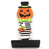 Boxwood,Wooden,Halloween,Pumpkin,Standing,Craft,Festival,Decoration