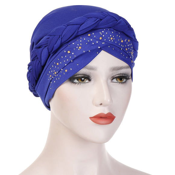 Women,Vintage,Ethnic,Style,Breathable,Flower,Headband,Turban