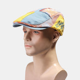 Cotton,Color,Matching,Beret,Casual,Outdoor,Visor,Forward