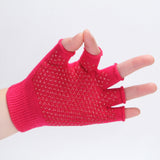 Women,Sporty,Style,Design,Fingerless,Gloves,Cotton,Figure,Glove