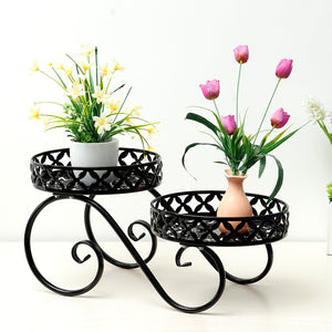 Wrought,Flower,Layer,Living,Balcony,Floor,Plant,Stand