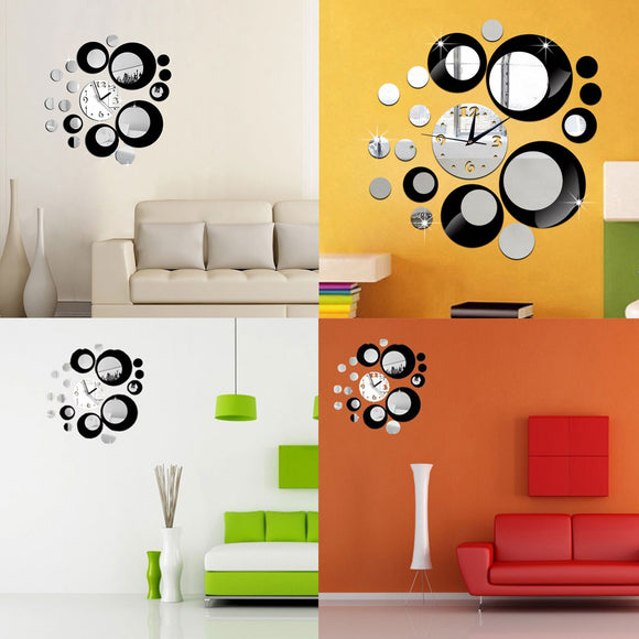Creative,Mirror,Acrylic,Clock,Sticker,Unique,Number,Modern,Decorations