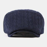 Stripe,Pattern,Winter,Outdoor,Daily,Woolen,Forward,Beret