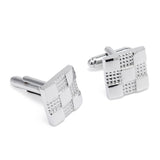 Unisex,Business,Silver,Cufflinks,Cufflinks