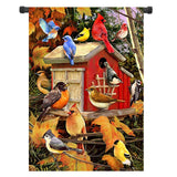 28x40,12.5x18,Birdhouse,Welcome,House,Garden,Banner,Decorations