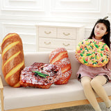 Creative,Simulational,Plush,Bread,Steak,Pizza,Shape,Pillow,Plush,Cushion,Birthday