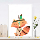 Styles,Cartoon,Animal,Painting,Frameless,Decoration,Paintings,Hanging,Decor
